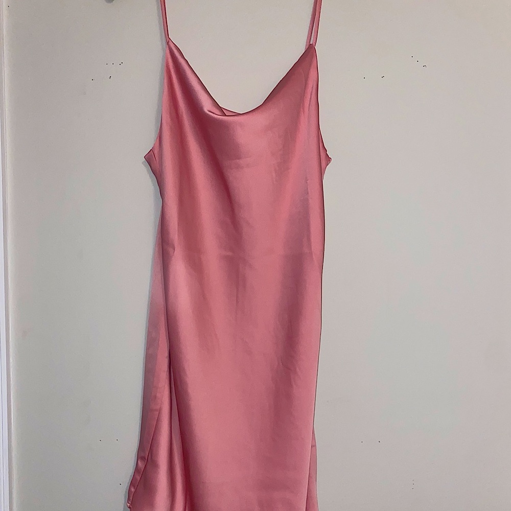 Urban Outfitters Pink Satin Dress